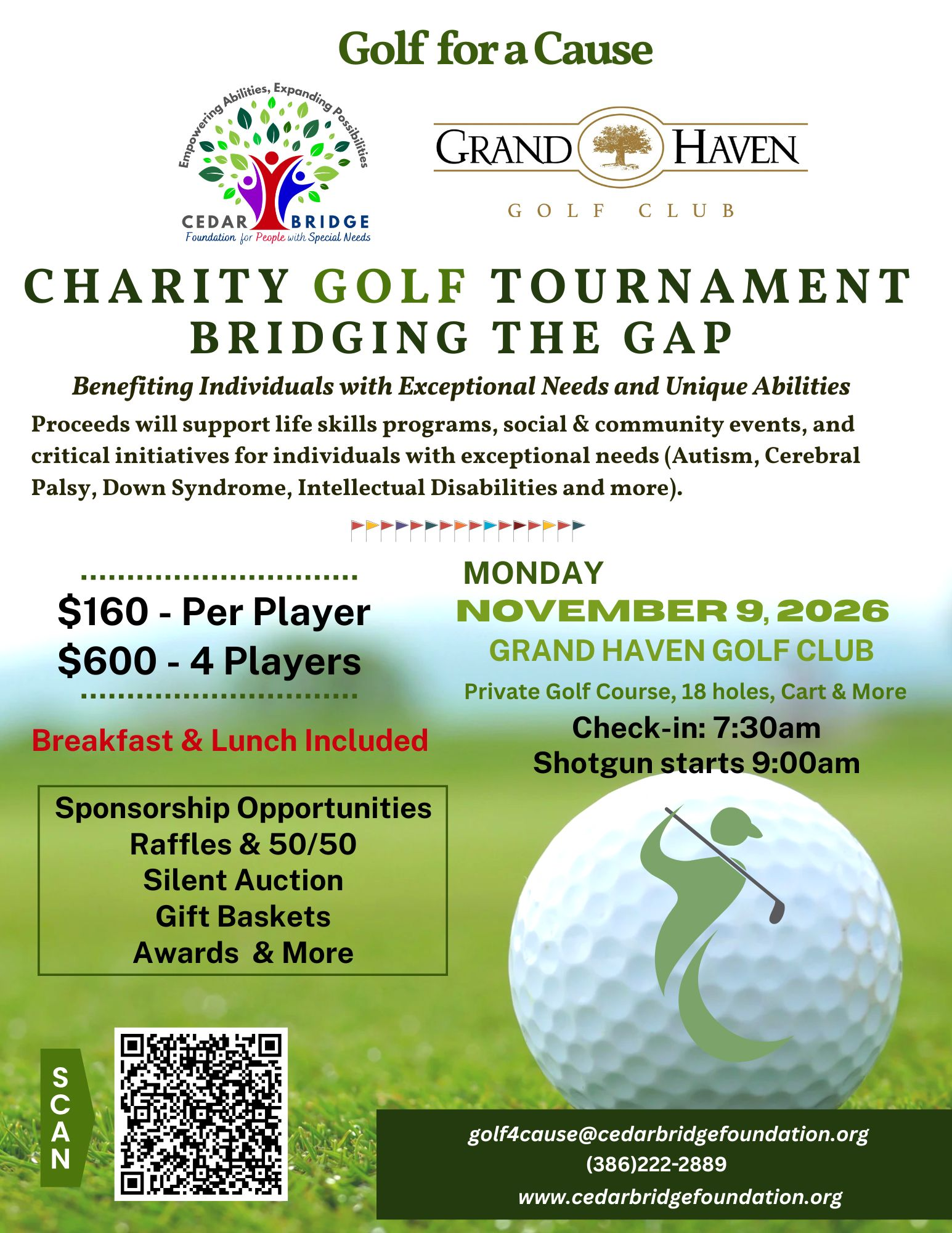 2026 Charity Golf Tournament Bridging the Gap